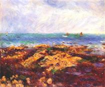 Low Tide at Yport - Auguste Renoir