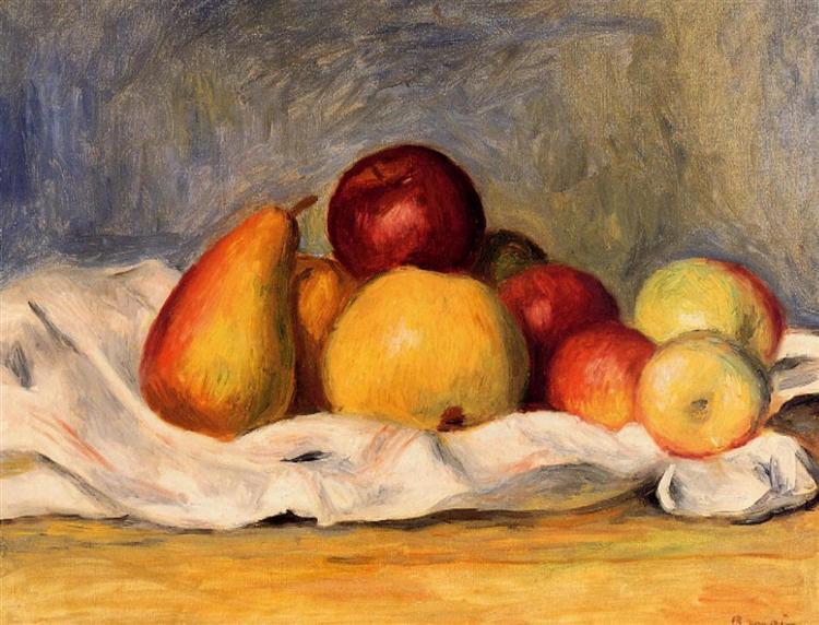 Pears and Apples, 1890 - 雷諾瓦