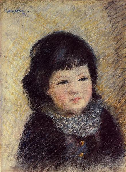 Portrait of a Child, c.1879 - Пьер Огюст Ренуар