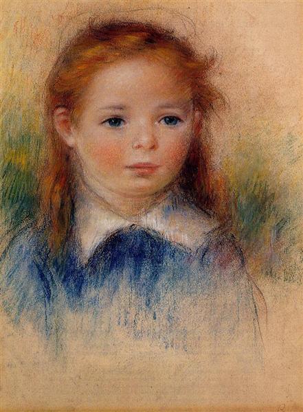 Portrait of a Little Girl, 1880 - Пьер Огюст Ренуар