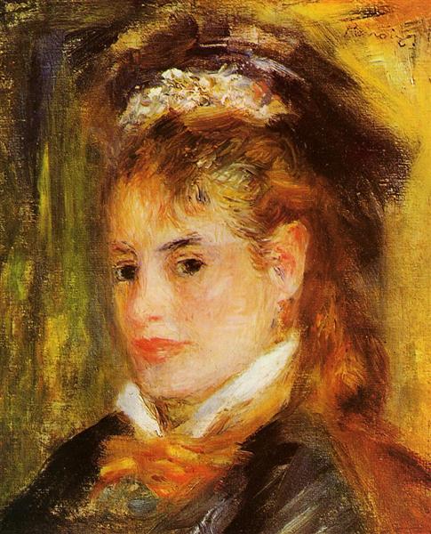 Portrait of a Young Woman, 1876 - Auguste Renoir