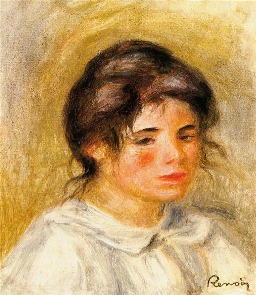 Portrait of Gabrielle, c.1906 - 雷諾瓦