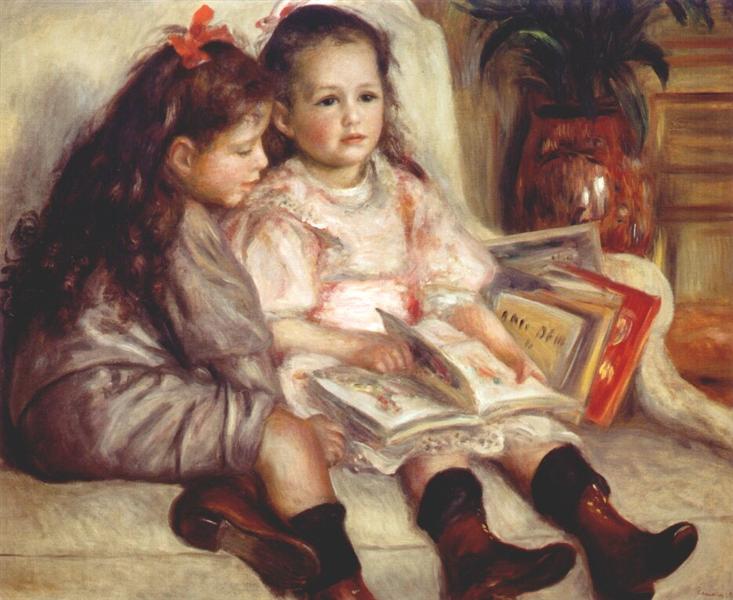 Portraits of Two Children, 1895 - 雷諾瓦