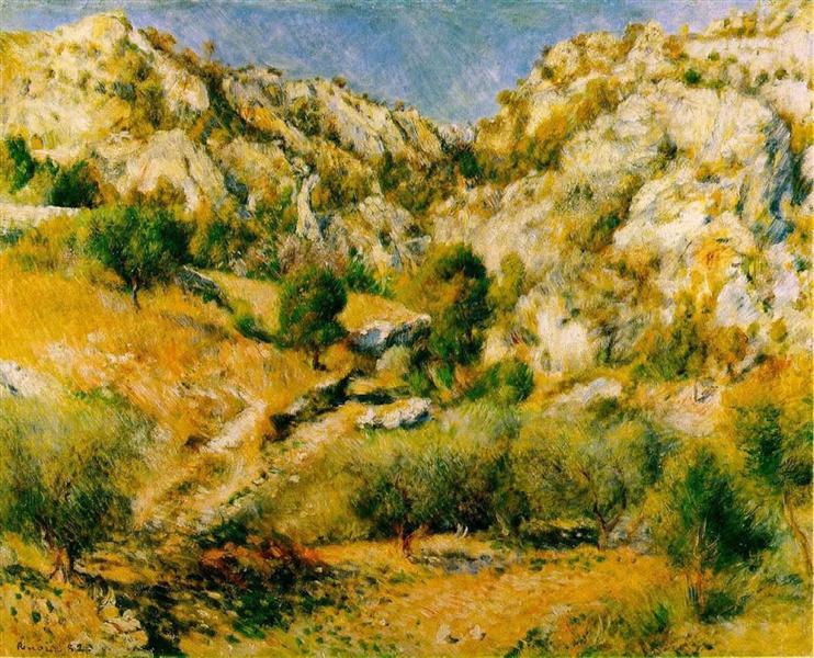 Rocky Craggs at l'Estaque, 1882 - Pierre-Auguste Renoir