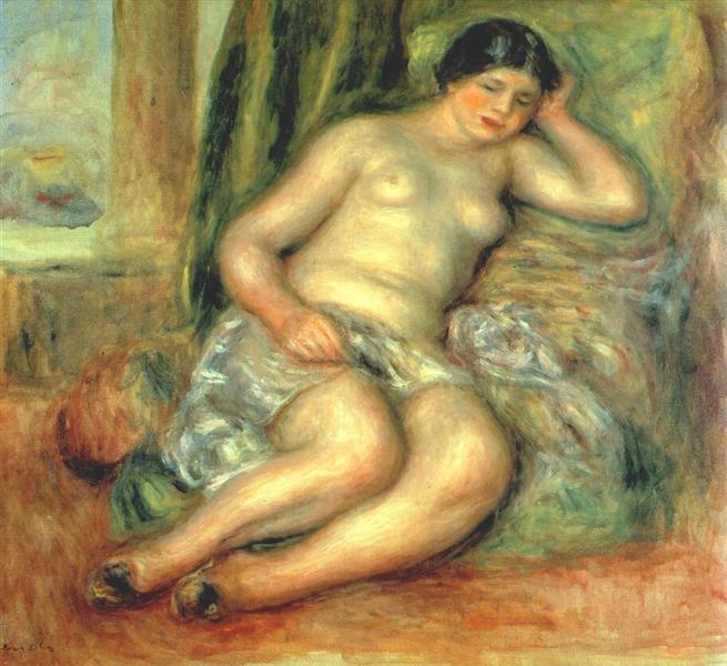 Sleeping Odalisque (Odalisque with Babouches), 1915 - 1917 - Пьер Огюст Ренуар