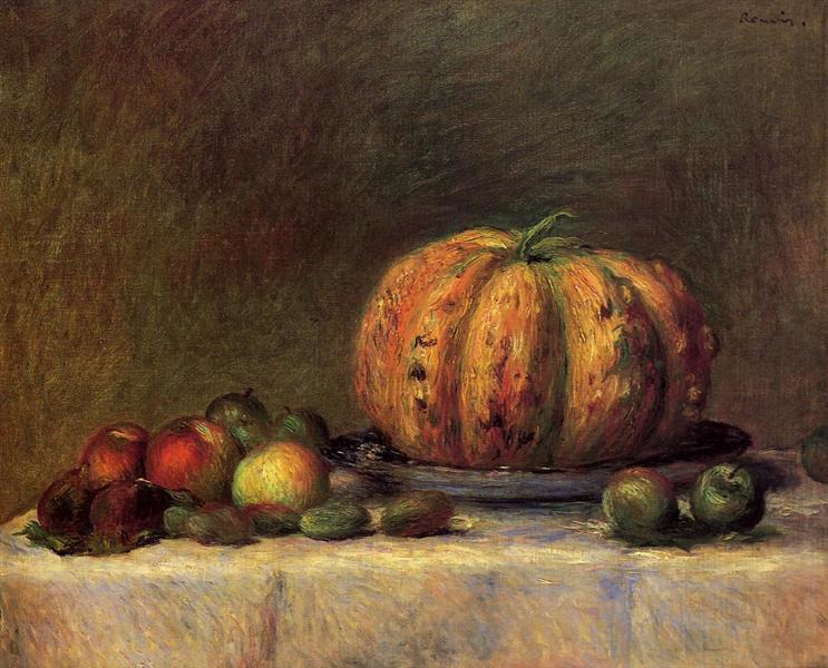 Still Life with Fruit, c.1882 - 雷諾瓦
