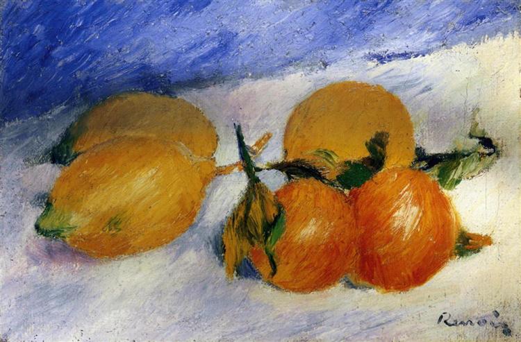 Still Life with Lemons and Oranges, 1881 - Pierre-Auguste Renoir