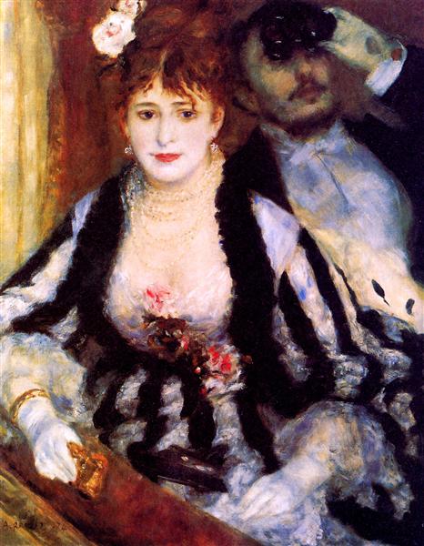 La Loge, 1874 - Auguste Renoir