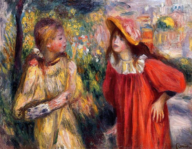 The Conversation, 1895 - Auguste Renoir