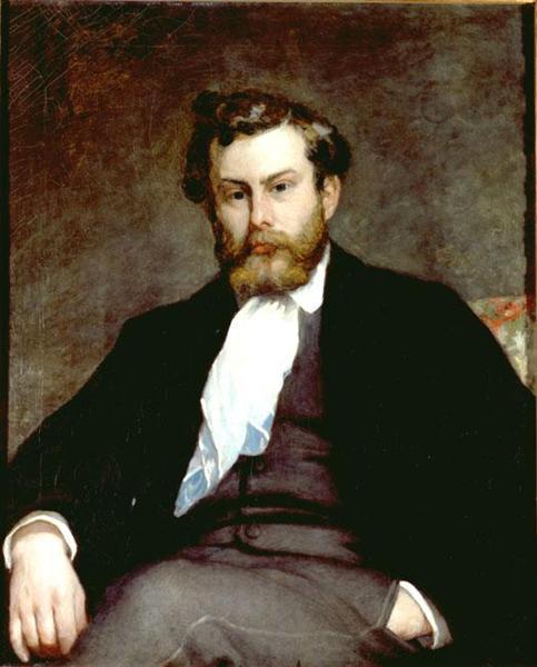 The Painter Alfred Sisley, 1868 - П'єр-Оґюст Ренуар