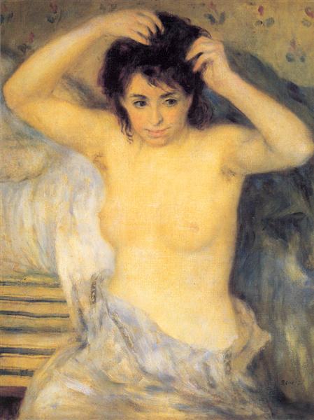 Torso Before the Bath, c.1875 - 雷諾瓦