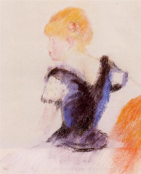 Young Blond Girl, c.1885 - 1890 - Auguste Renoir