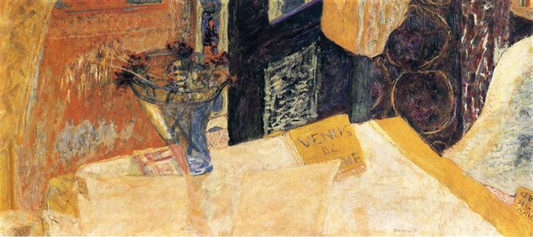 Still life with flowers or the Venus of Cyrene, 1930 - Pierre Bonnard