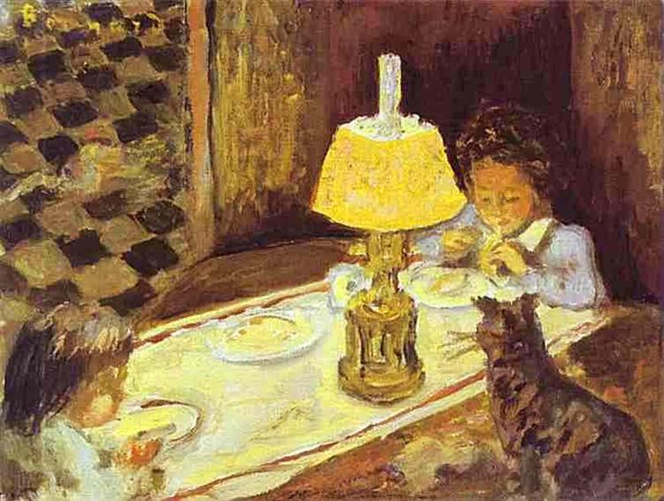 The Lunch of the Little Ones, c.1897 - Пьер Боннар