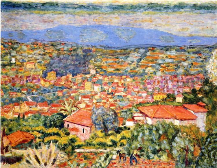 View of Le Cannet, Roofs, 1941 - 1942 - Pierre Bonnard