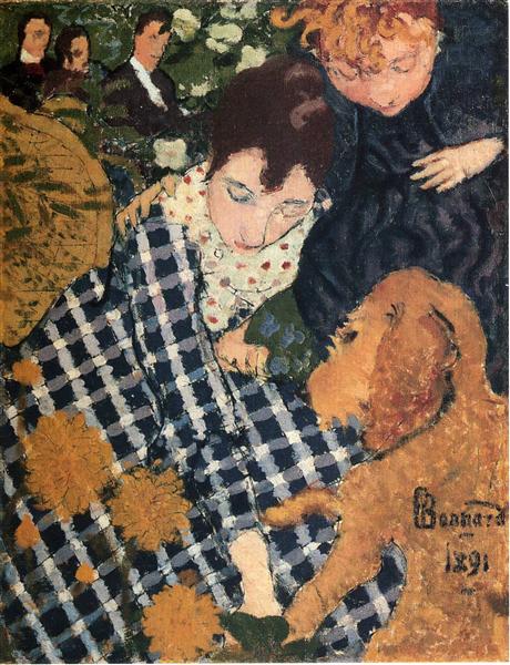 Woman with Dog, 1891 - Pierre Bonnard