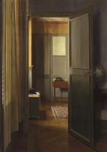 Interior (Entrada de um apartamento parisiense) - Pierre Roy