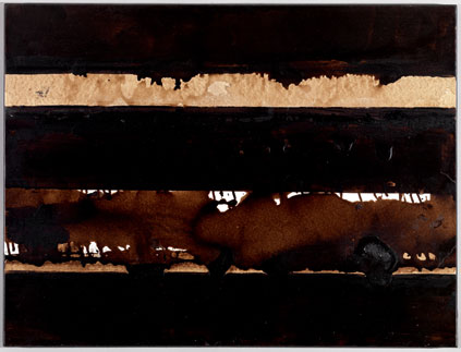 B-Walnut Stain, 2004 - Pierre Soulages