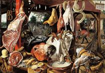 Butcher's Stall with the Flight into Egypt - 彼得·阿尔岑