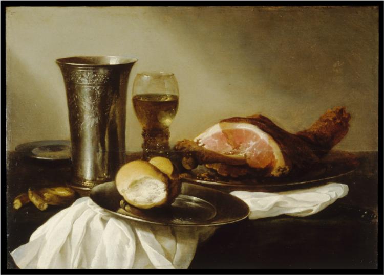 Breakfast Piece, 1649 - Pieter Claesz