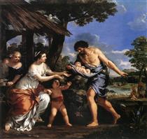 Romulus and Remus Given Shelter by Faustulus - Pietro da Cortona