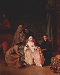 A Visit to a Lady - Pietro Longhi