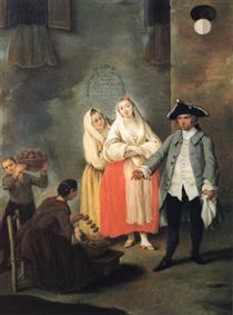 The Seller of Fritters - Pietro Longhi