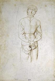 Study of a Young Man with his Hands tied behind his back - Antonio Pisanello