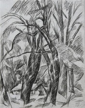 Abramtsevo. The trees., 1920 - Piotr Kontchalovski