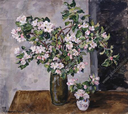 Apple twigs in bloom, 1939 - Петро Кончаловський