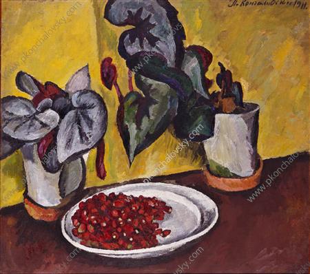 Berries and begonias, 1911 - Pyotr Konchalovsky