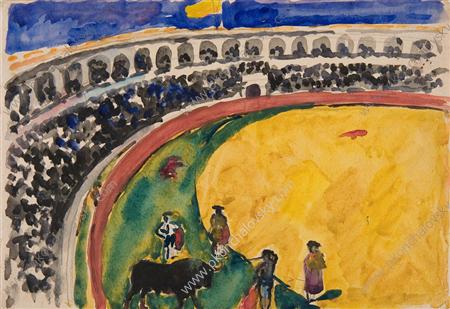 Бой быков в Севилье, 1910 - Пётр Кончаловский
