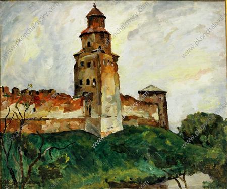 Novgorod. Kukui Tower., 1928 - Петро Кончаловський