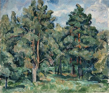 Pines, lit by the sun, 1920 - Piotr Kontchalovski