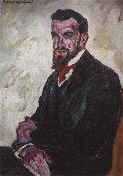 Portrait of Dmitry Petrovich Konchalovsky historian, brother of the artist, 1909 - Петро Кончаловський
