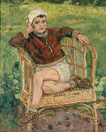 Портрет Н. С. Михалкова в кресле, 1954 - Пётр Кончаловский