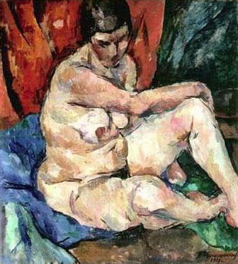 Seated Nude, 1918 - Pyotr Konchalovsky