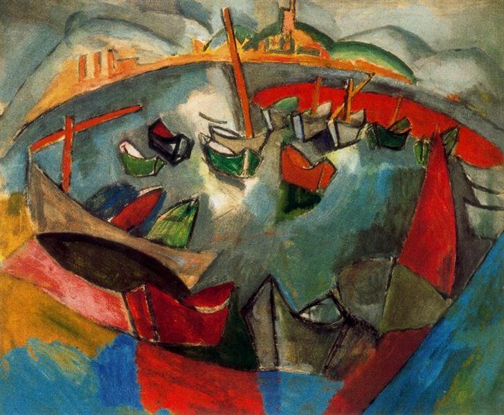 Boats in Marseille, 1908 - Raoul Dufy