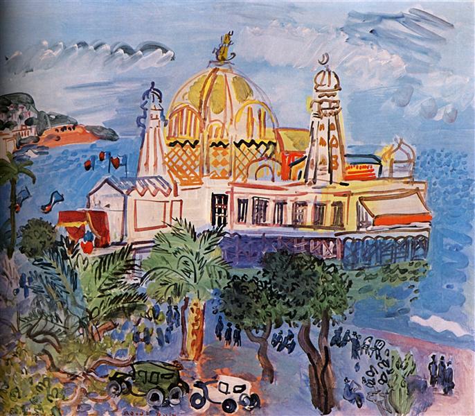 The casino of Nice, 1929 - Рауль Дюфі