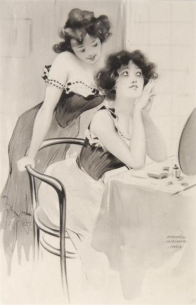 On the dressing table, 1904 - Рафаель Кірхнер
