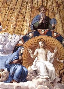 Disputation of the Holy Sacrament (detail) - Raphael