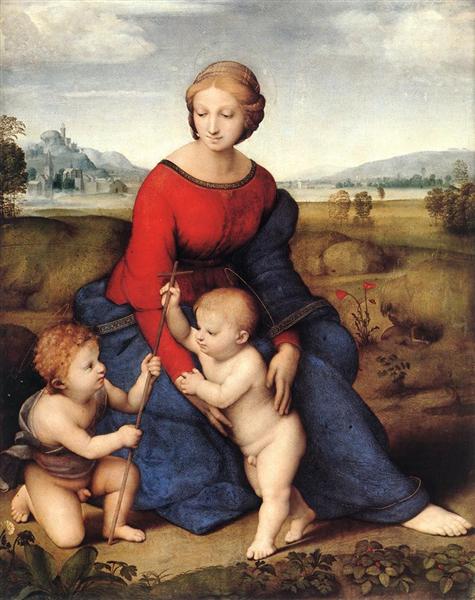 Мадонна в зелени, 1505 - 1506 - Рафаэль Санти