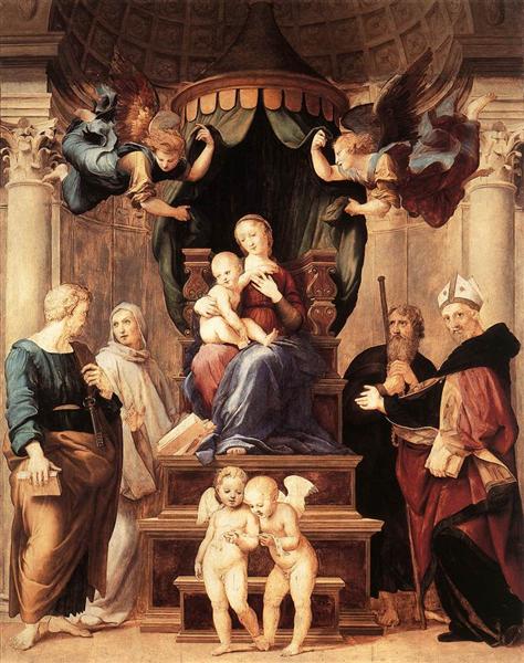 Madonna of the Baldacchino, 1506 - Рафаэль Санти