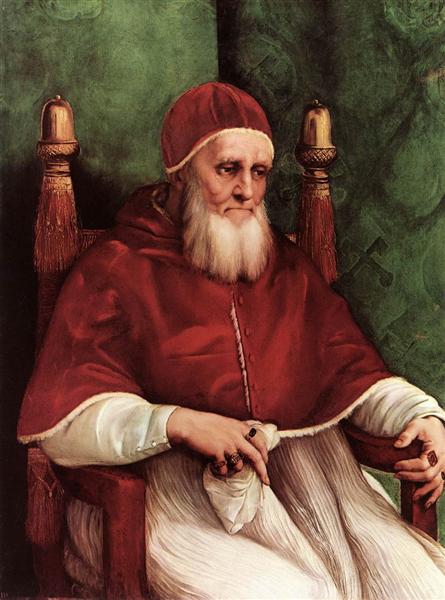 Portrait of Pope Julius II, c.1511 - c.1512 - Raphael