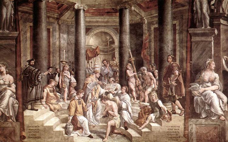 The Baptism of Constantine, 1520 - Raphael