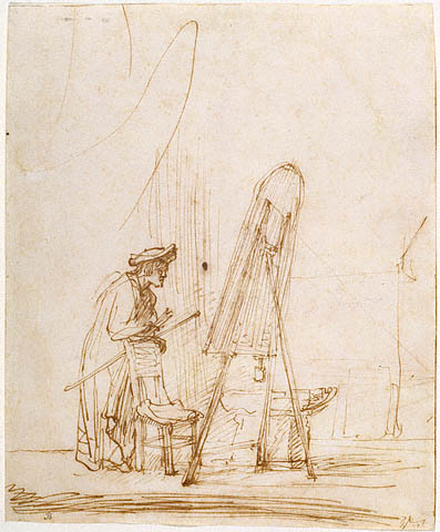 Artist in His Studio, 1632 - 1633 - Rembrandt