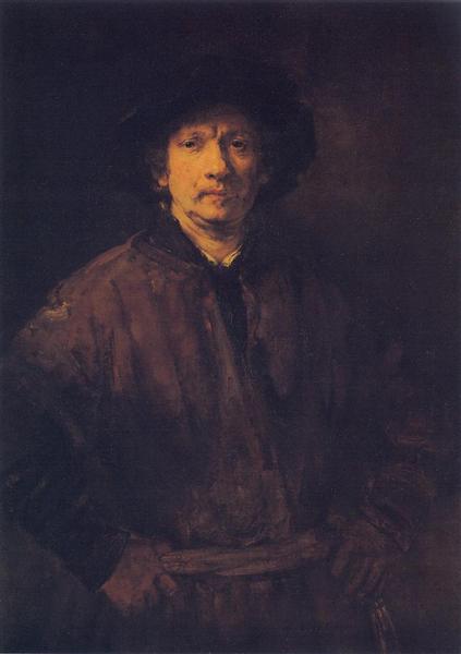 Large Self-portrait, 1652 - Rembrandt van Rijn