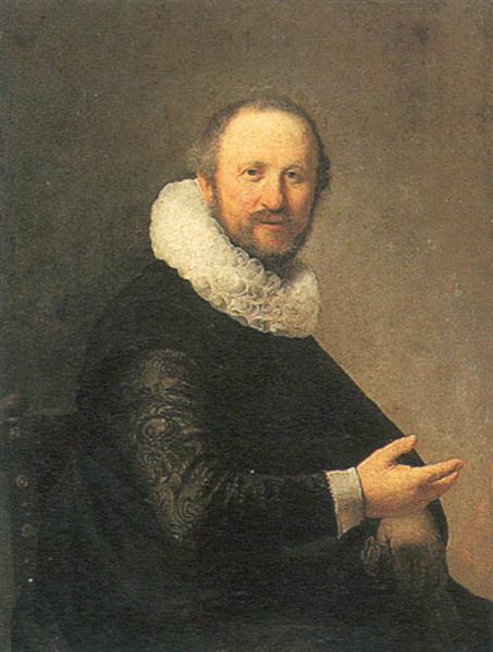 Portrait of a Seated Man, c.1632 - 林布蘭