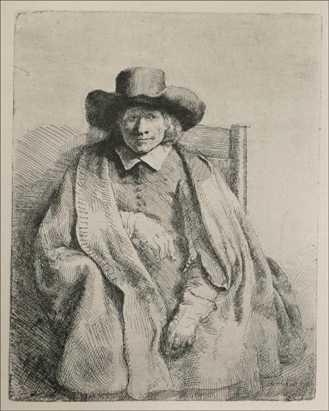 Portrait of Clement de Jonge, 1651 - 林布蘭