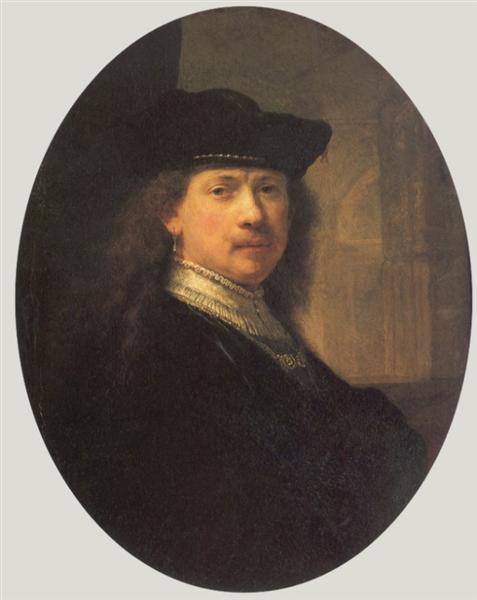 Автопортрет, c.1639 - Рембрандт